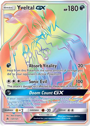 SM Forbidden Light 137 Yveltal GX (Secret) - Holofoil - Secret Rare