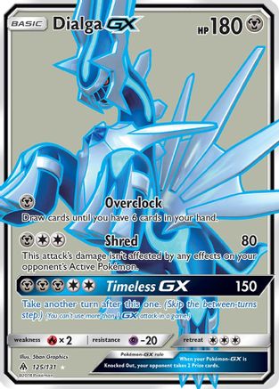 SM Forbidden Light 125 Dialga GX (Full Art) - Holofoil - Ultra Rare