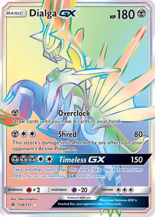 SM Forbidden Light 138 Dialga GX (Secret) - Holofoil - Secret Rare