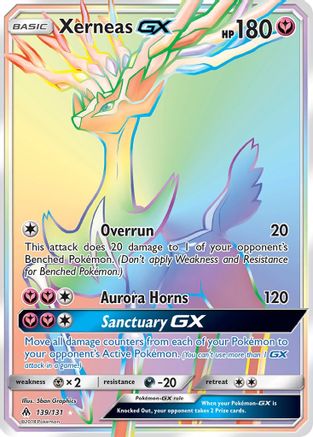 SM Forbidden Light 139 Xerneas GX (Secret) - Holofoil - Secret Rare