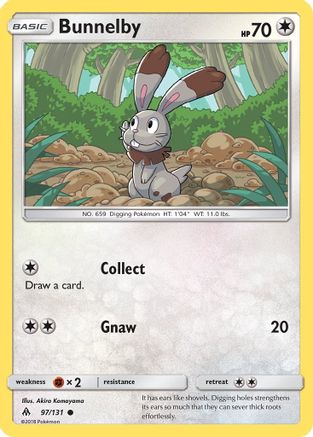 SM Forbidden Light 097 Bunnelby - Reverse Holofoil - Common