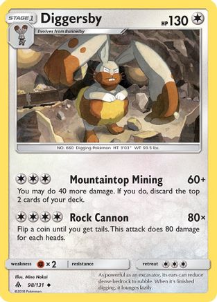 SM Forbidden Light 098 Diggersby - Uncommon