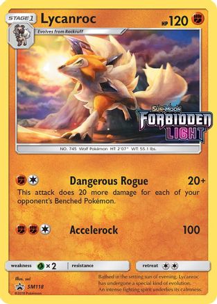 SM Promos SM118 Lycanroc - Holofoil - Promo