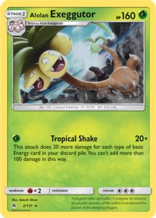 Deck Exclusives 002/131 Alolan Exeggutor - Holofoil - Rare