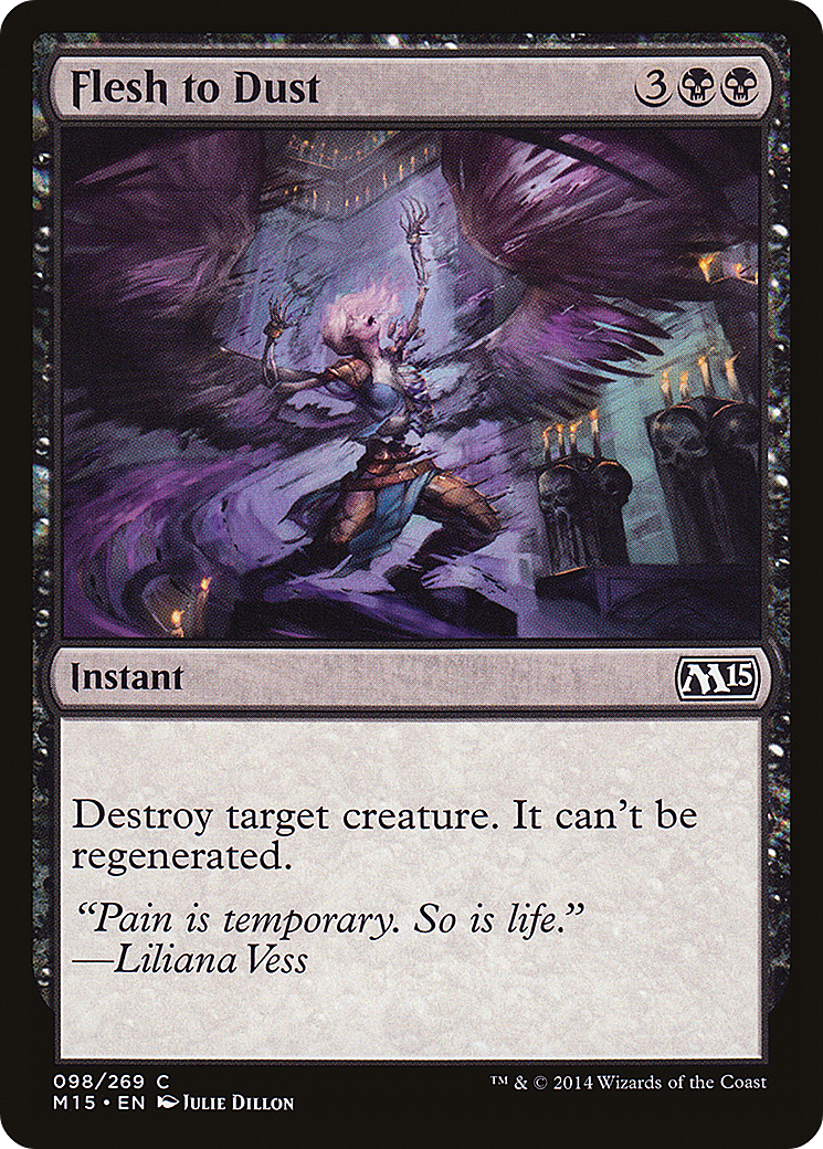 Magic 2015 - (M15-098) - Flesh to Dust Foil