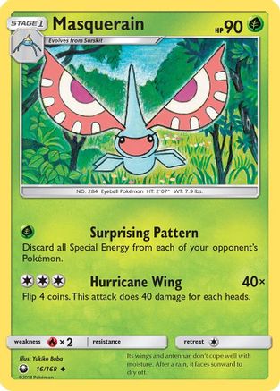 SM Celestial Storm 016 Masquerain - Uncommon