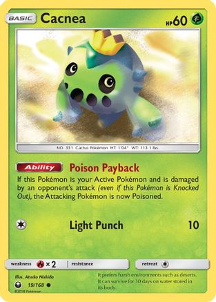 SM Celestial Storm 019 Cacnea - Reverse Holofoil - Common