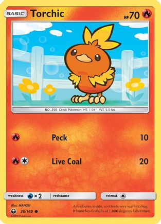 SM Celestial Storm 026/168 Torchic (26) - Common