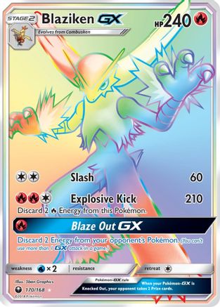 SM Celestial Storm 170 Blaziken GX (Secret) - Holofoil - Secret Rare
