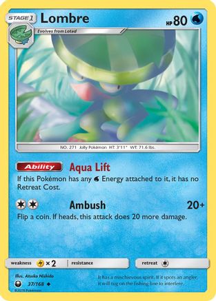 SM Celestial Storm 037/168 Lombre - Reverse Holofoil - Uncommon