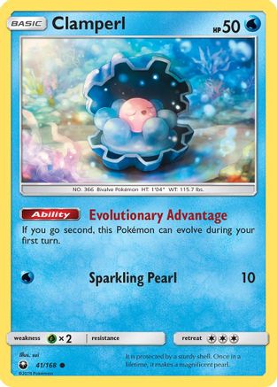 SM Celestial Storm 041/168 Clamperl - Common