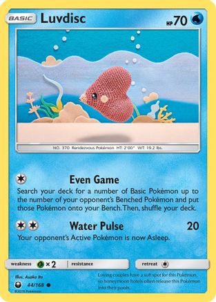 SM Celestial Storm 044/168 Luvdisc - Reverse Holofoil - Common