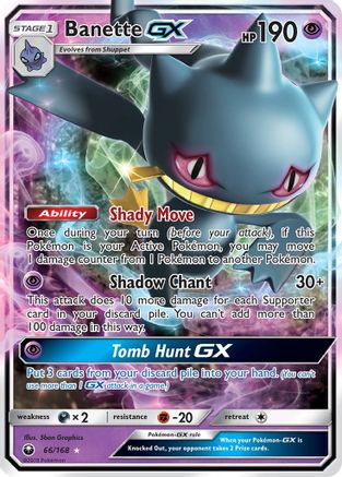 SM Celestial Storm 066/168 Banette GX - Holofoil - Ultra Rare