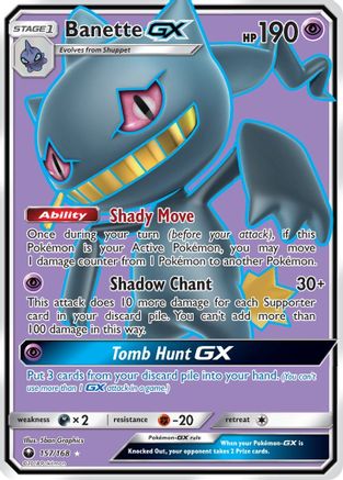 SM Celestial Storm 157 Banette GX (Full Art) - Holofoil - Ultra Rare