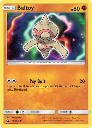 SM Celestial Storm 078 Baltoy - Reverse Holofoil - Common