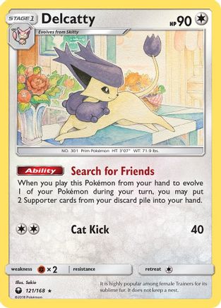 SM Celestial Storm 121 Delcatty - Reverse Holofoil - Holo Rare