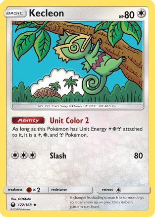 SM Celestial Storm 122/168 Kecleon - Reverse Holofoil - Uncommon