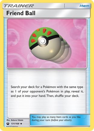 SM Celestial Storm 131/168 Friend Ball - Reverse Holofoil - Uncommon