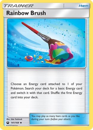 SM Celestial Storm 141 Rainbow Brush - Reverse Holofoil - Uncommon