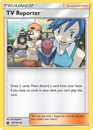 SM Celestial Storm 149/168 TV Reporter - Uncommon