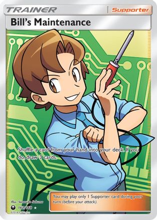 SM Celestial Storm 162 Bill's Maintenance (Full Art) - Holofoil - Ultra Rare
