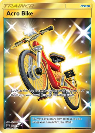 SM Celestial Storm 178 Acro Bike (Secret) - Holofoil - Secret Rare