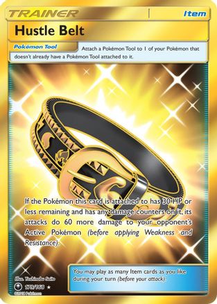 SM Celestial Storm 179 Hustle Belt (Secret) - Holofoil - Secret Rare