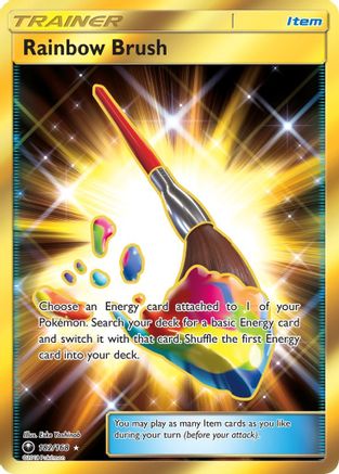 SM Celestial Storm 182 Rainbow Brush (Secret) - Holofoil - Secret Rare