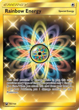 SM Celestial Storm 183 Rainbow Energy (Secret) - Holofoil - Secret Rare