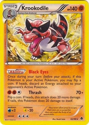 Deck Exclusives 062/098 Krookodile - Holofoil - Holo Rare