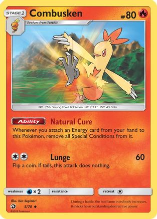 Dragon Majesty 005/70 Combusken - Reverse Holofoil - Uncommon