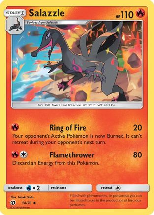 Dragon Majesty 014 Salazzle - Uncommon