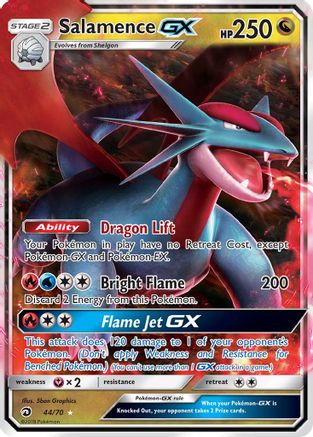 Dragon Majesty 044/70 Salamence GX - Holofoil - Ultra Rare