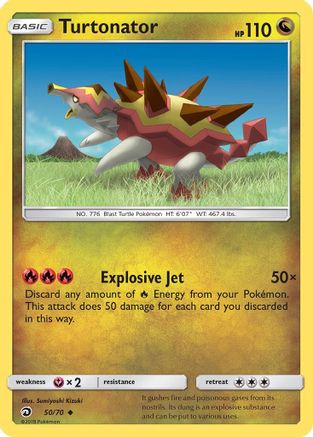 Dragon Majesty 050/70 Turtonator - Reverse Holofoil - Uncommon