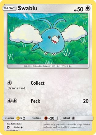 Dragon Majesty 056/70 Swablu (56) - Reverse Holofoil - Common