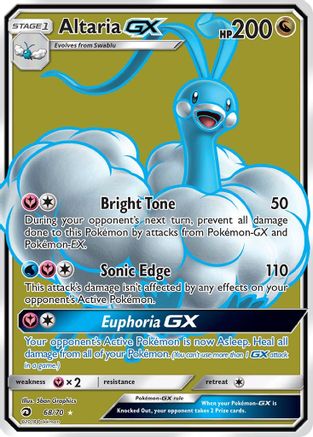 Dragon Majesty 068 Altaria GX (Full Art) - Holofoil - Ultra Rare