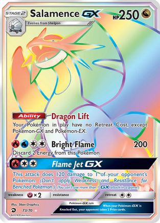 Dragon Majesty 073 Salamence GX (Secret) - Holofoil - Secret Rare