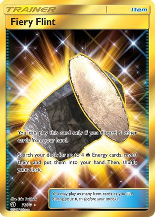 Dragon Majesty 076 Fiery Flint (Secret) - Holofoil - Secret Rare