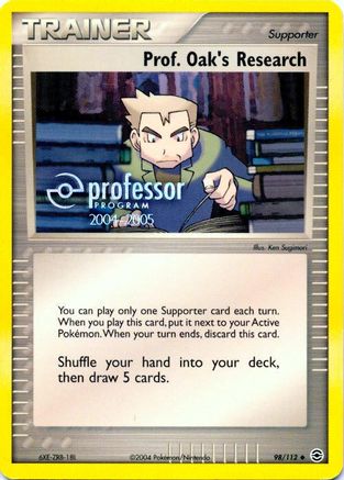 Professor Program Promos Prof. Oak's Research (2004-2005) - Promo