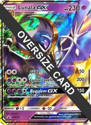 Jumbo Cards Lunala GX - SM103 - Holofoil - Promo