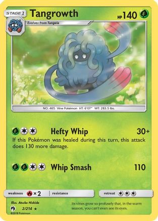 SM Lost Thunder 002 Tangrowth - Rare