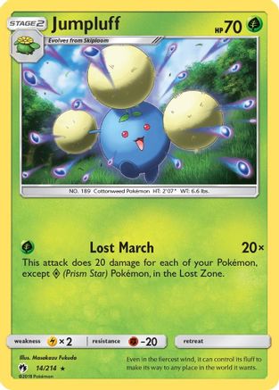 SM Lost Thunder 014/214 Jumpluff - Holofoil - Holo Rare