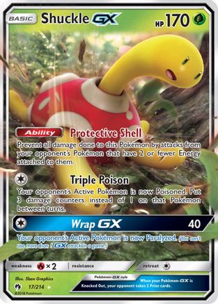 SM Lost Thunder 017/214 Shuckle GX - Holofoil - Ultra Rare