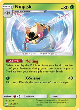 SM Lost Thunder 030/214 Ninjask - Uncommon