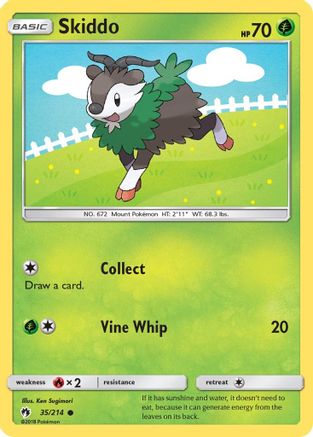 SM Lost Thunder 035/214 Skiddo - Common