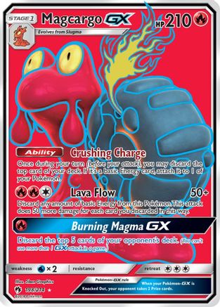 SM Lost Thunder 198 Magcargo GX (Full Art) - Holofoil - Ultra Rare