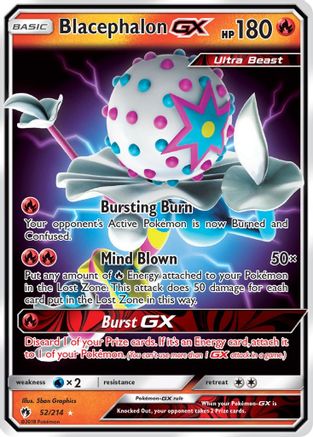 SM Lost Thunder 052/214 Blacephalon GX - Holofoil - Ultra Rare