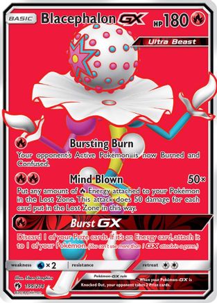 SM Lost Thunder 199 Blacephalon GX (Full Art) - Holofoil - Ultra Rare