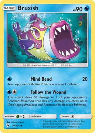SM Lost Thunder 070/214 Bruxish - Common