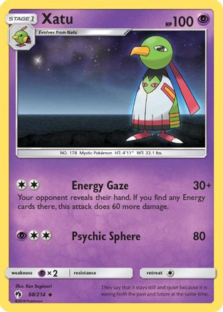 SM Lost Thunder 088 Xatu - Uncommon